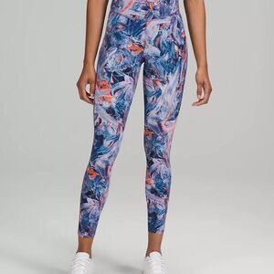 Lululemon Base Pace Legging In Multi Womens Size 6 High Rise Running Yoga 23”‎